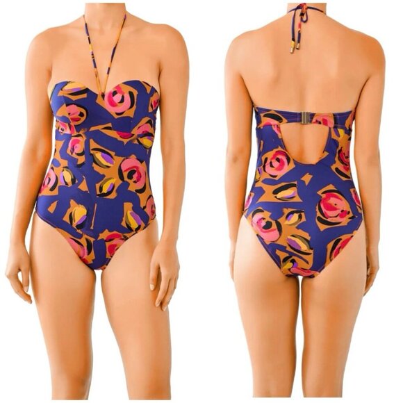 Huit8 Other - HUIT 8, Unforgettable 1 Piece Swim Suit 32D Floral